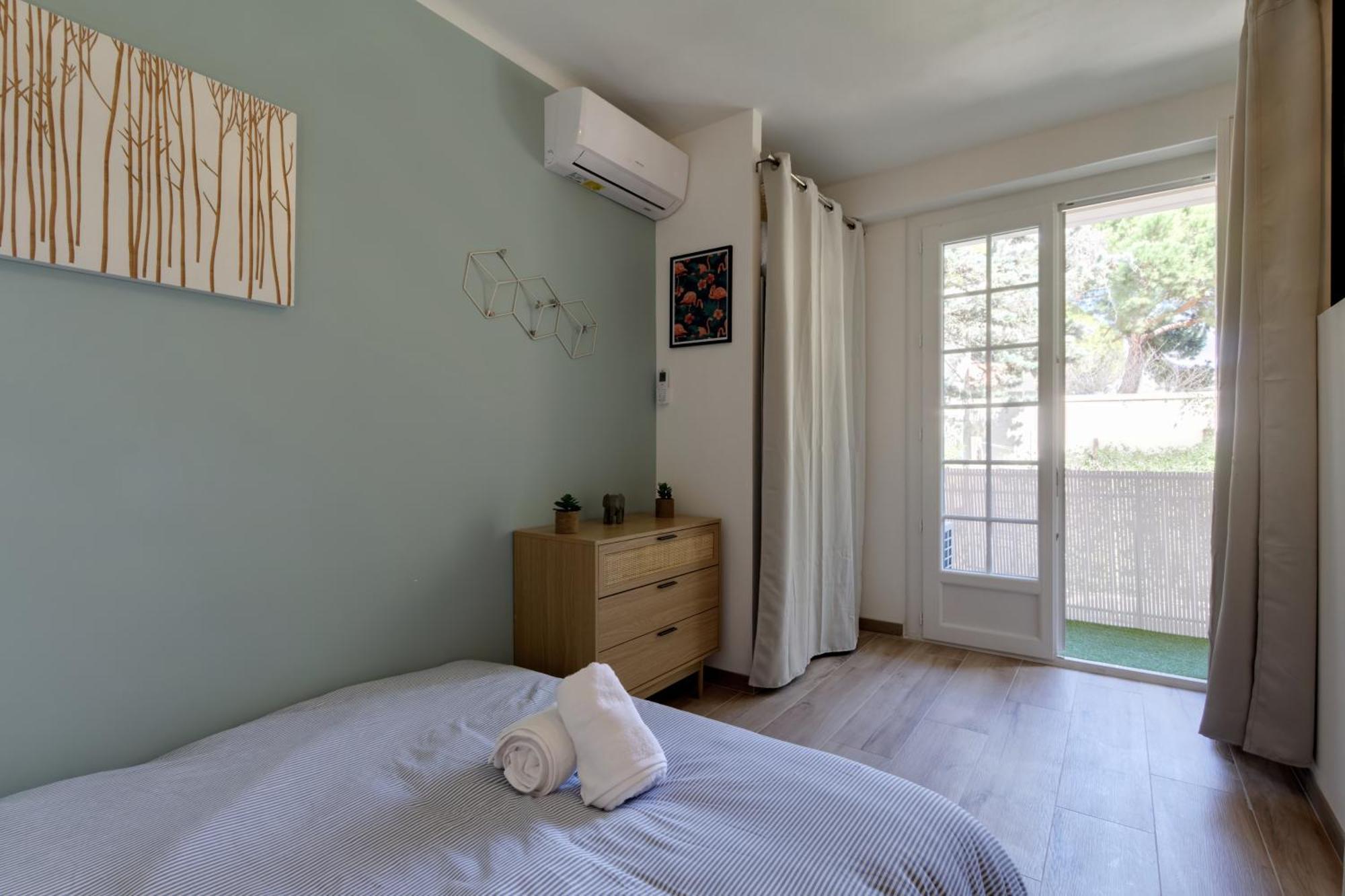 016- T2 Tropisme, Appart 1 Chambre,Clim,Wifi,Parking Montpellier Eksteriør billede