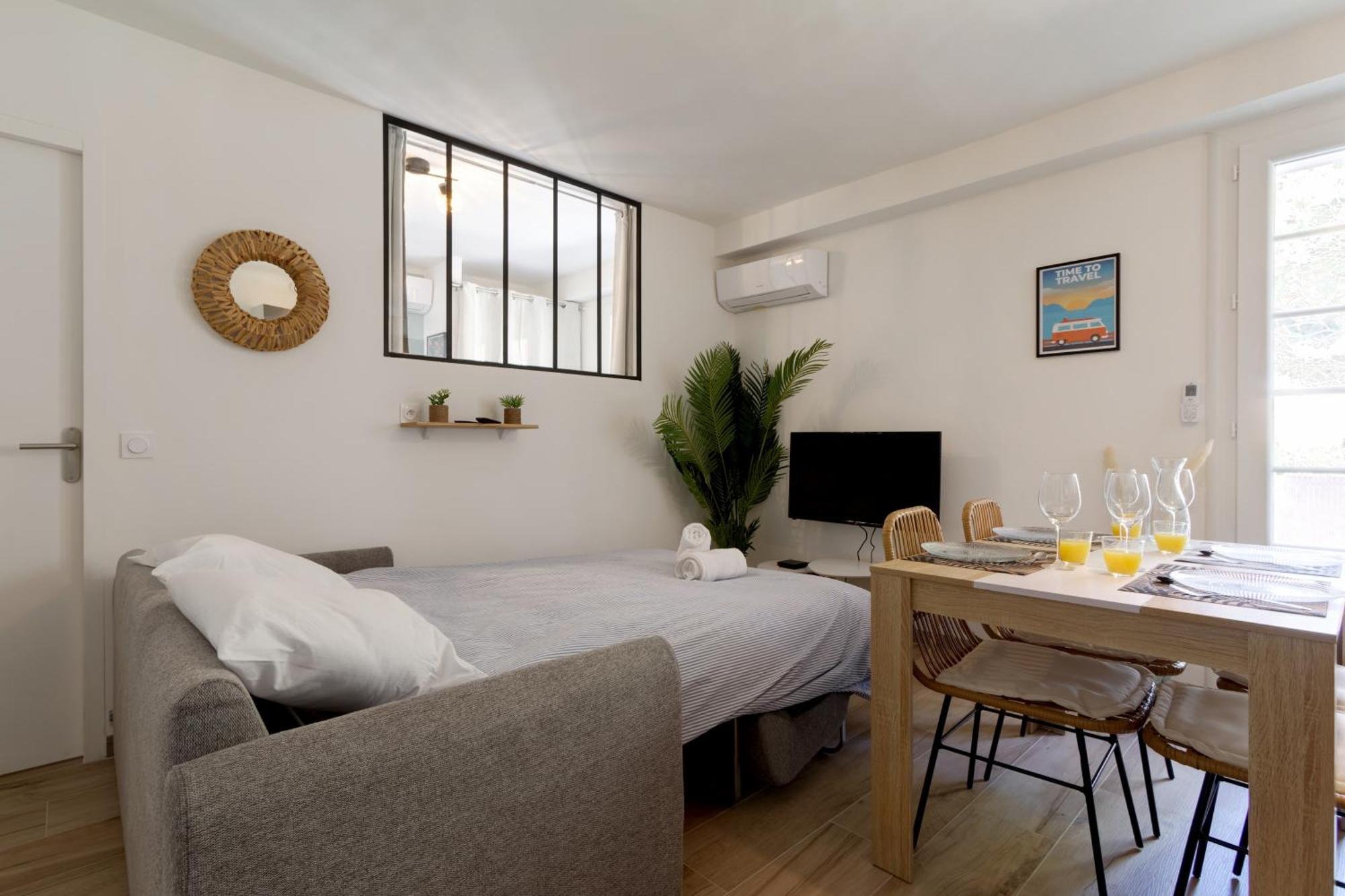 016- T2 Tropisme, Appart 1 Chambre,Clim,Wifi,Parking Montpellier Eksteriør billede