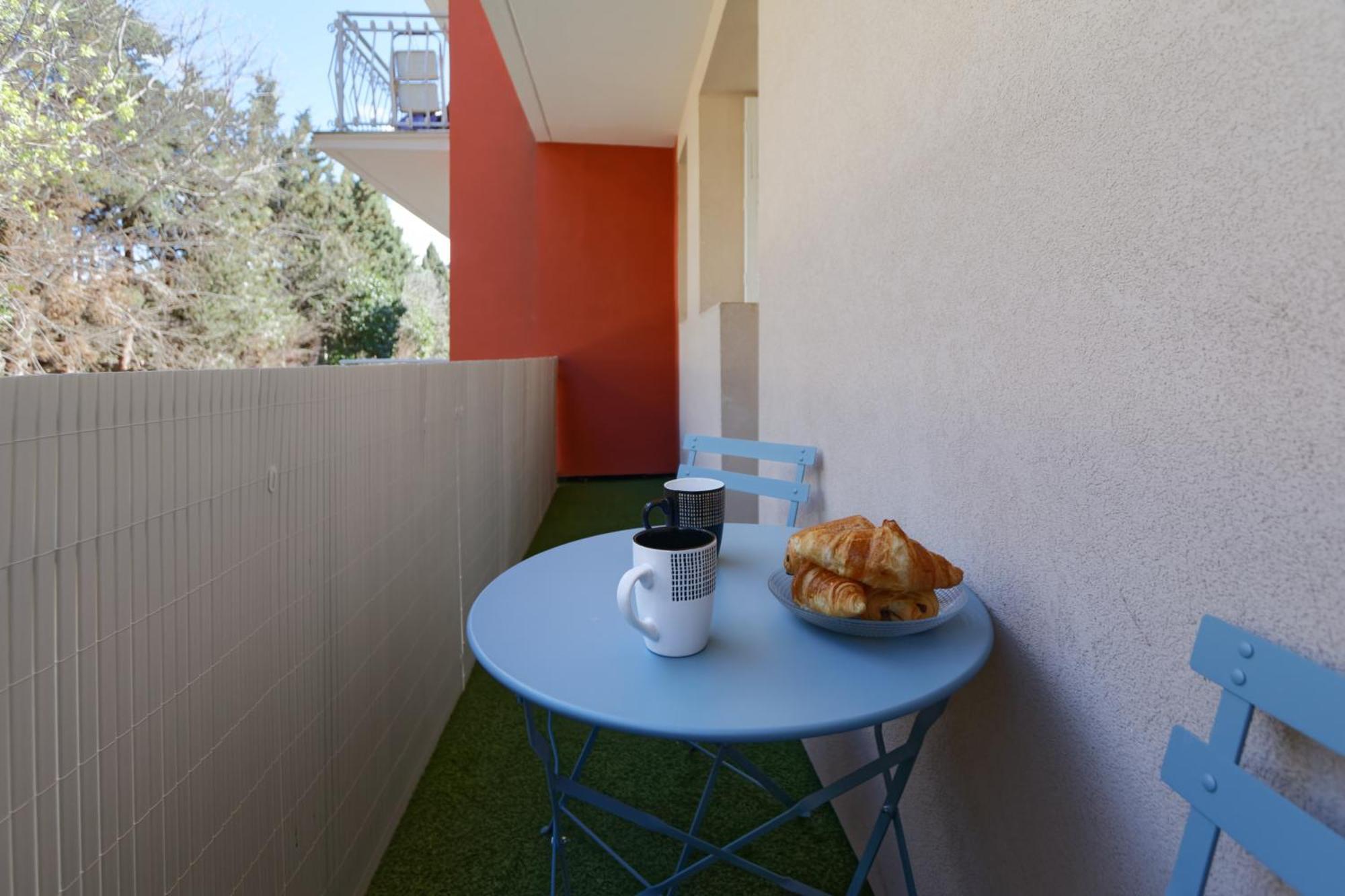 016- T2 Tropisme, Appart 1 Chambre,Clim,Wifi,Parking Montpellier Eksteriør billede