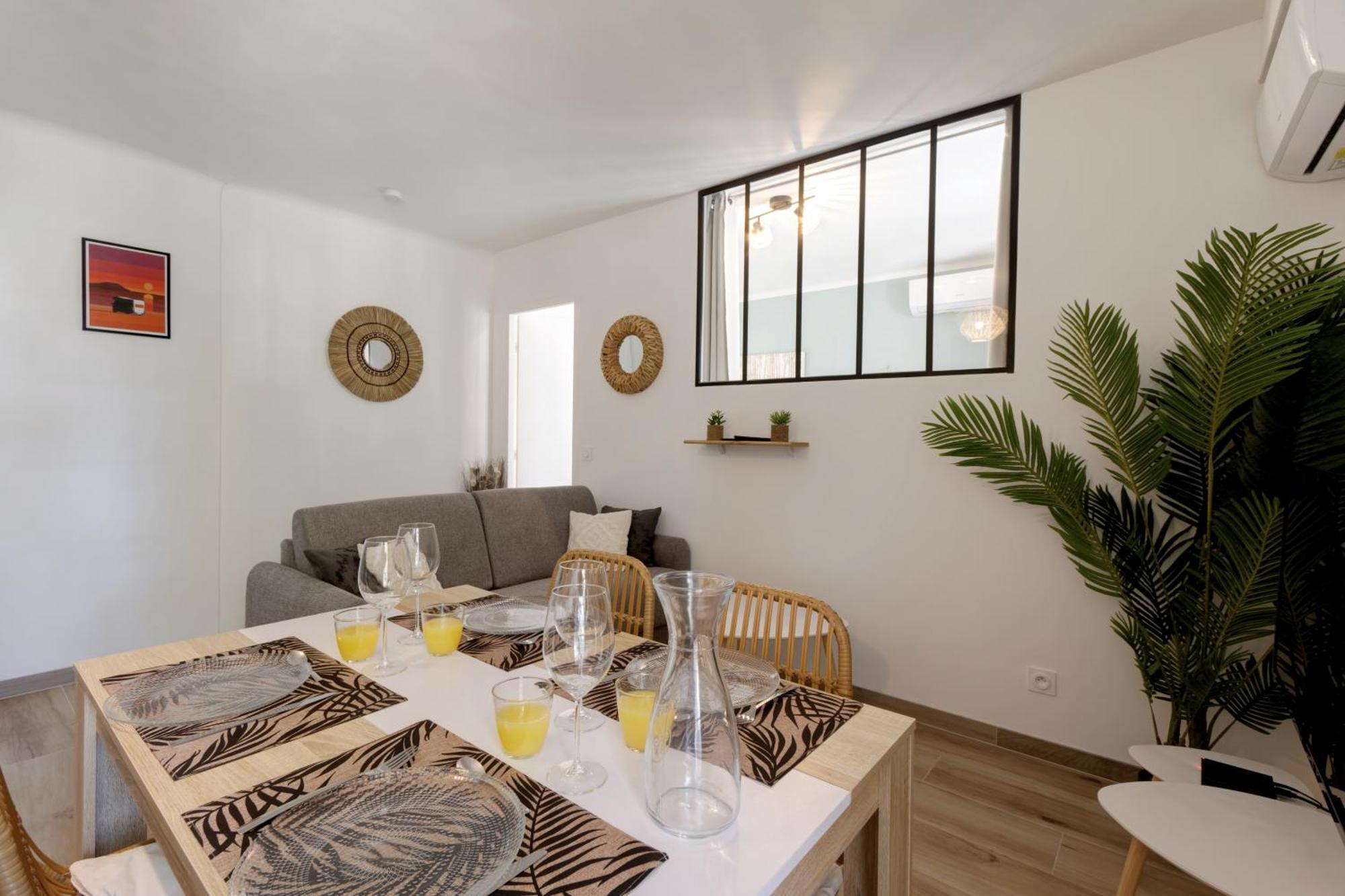 016- T2 Tropisme, Appart 1 Chambre,Clim,Wifi,Parking Montpellier Eksteriør billede
